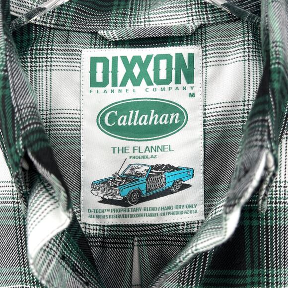DIXXON Flannel Shirt Callahan Womens Medium Green Tommy Boy Plaid Button Up - Picture 12 of 16